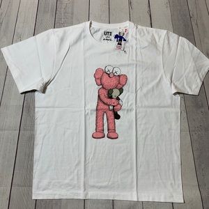 Kaws x Uniqlo Pink BFF Tee